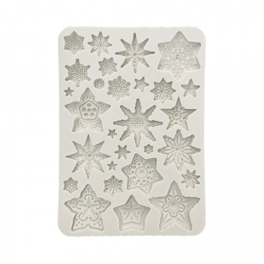 Silicone Mould A5 - Gear up for Christmas - Stars