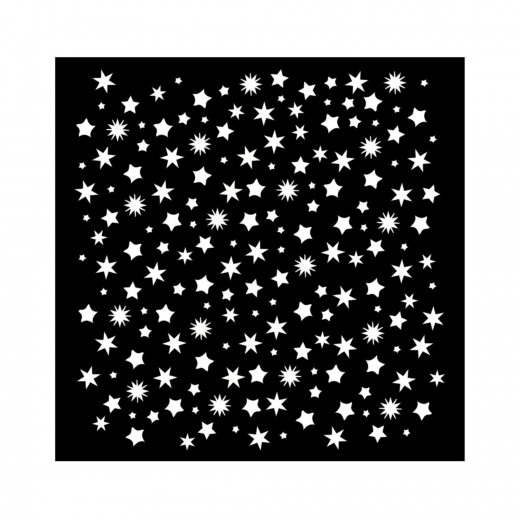 Stamperia Thick Stencil - Classic Christmas - Stars Pattern