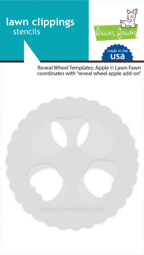 Lawn Clippings Stencils - Reveal Wheel Templates - Apple Stencils