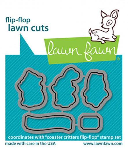 Lawn Cuts Custom Craft Dies - Coaster Critters Flip-Flop
