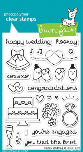 Clear Stamps - Happy Wedding