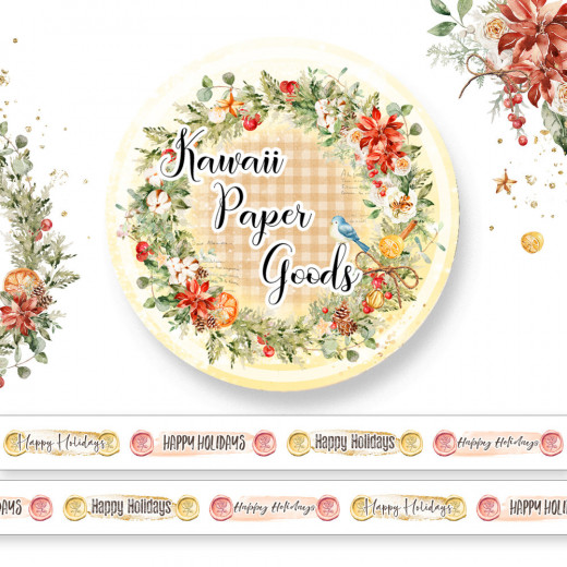 Kawaii Paper Goods Washi Tape - Home for the Holidays