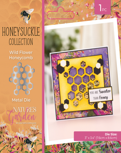 Metal Cutting Die - Honeysuckle - Wildflower Honeycomb