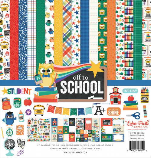 Off To School - 12x12 Collection Kit