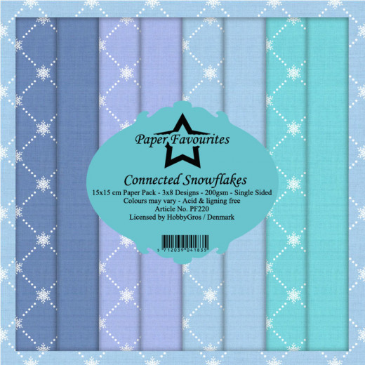 Paper Favourites Connected Snowflakes 6x6 Paper Pack