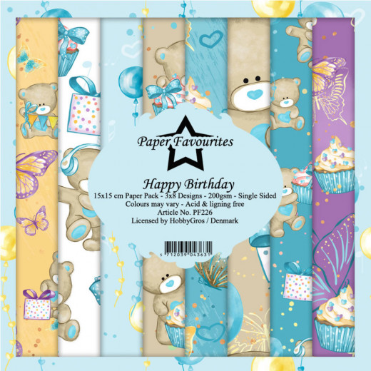 Paper Favourites Happy Birthday 6x6 Paper Pack