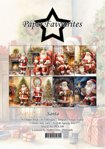 Paper Favourites - Santa - A5 Paper Pack
