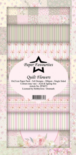 Paper Favourites Quilt Flowers Slim Paper Pack