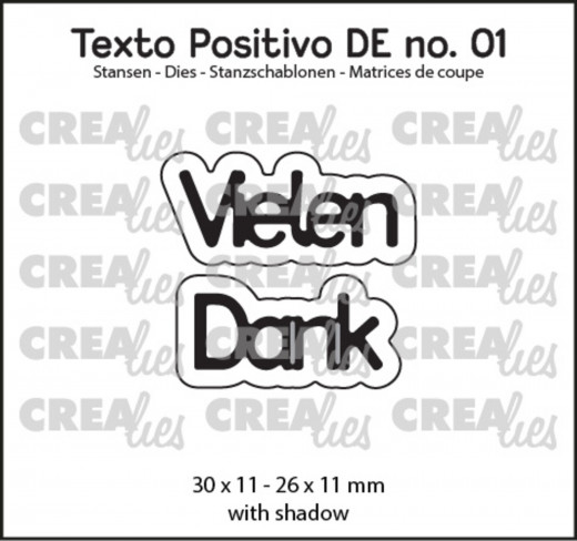 CREAlies Texto Positivo - Vielen Dank