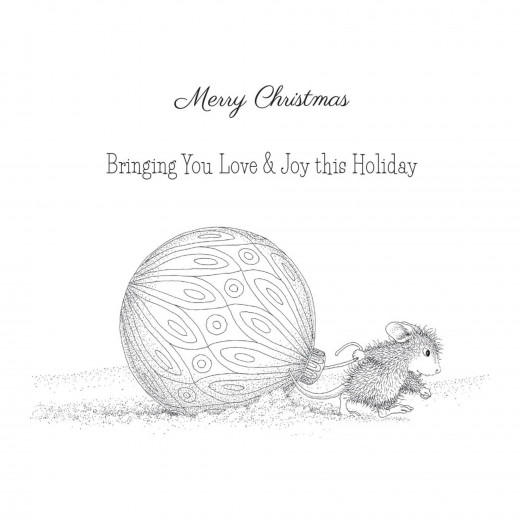 Spellbinders Cling Stamps - House Mouse - Bringing Christmas to You