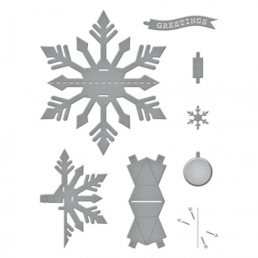 Spellbinders Etched Dies - Pop-Up Snowflake