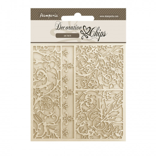 Stamperia Decorative Chips - Brocante Antiques - Patterns