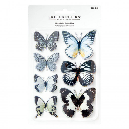Spellbinders Moonlight Butterflies Stickers