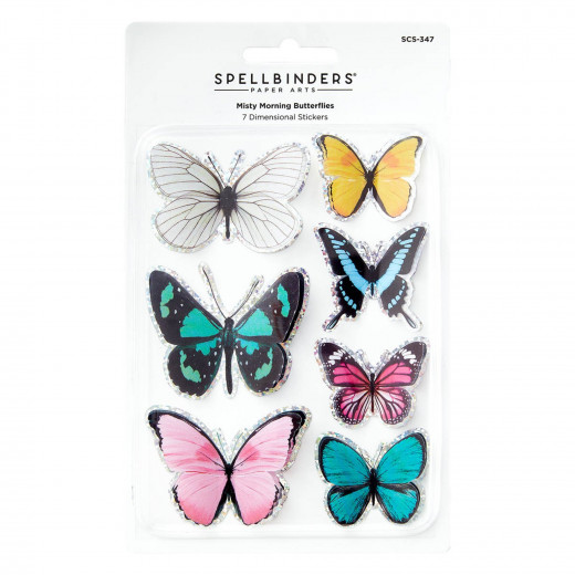 Spellbinders Misty Morning Butterflies Stickers