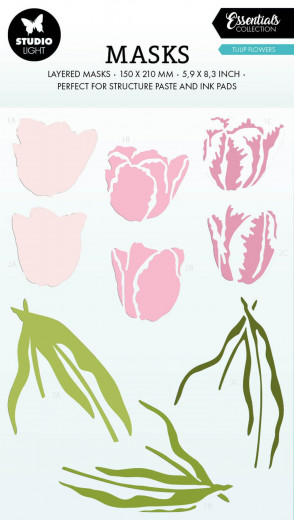 Studio Light - Masks / Stencils - Essentials Nr. 248 - Tulip Flowers