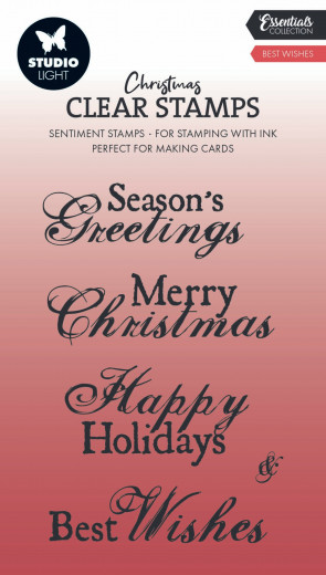 Studio Light Clear Stamps - Christmas Essentials Nr. 799 - Best Wishes