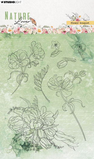 Studio Light Clear Stamps - Nature Lover Nr. 592 - Flower Bouquet