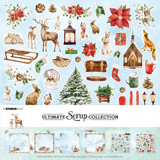 Studio Light 12x12 Paperset - Ultimate Scrap Collection Nr. 29 - Christmas