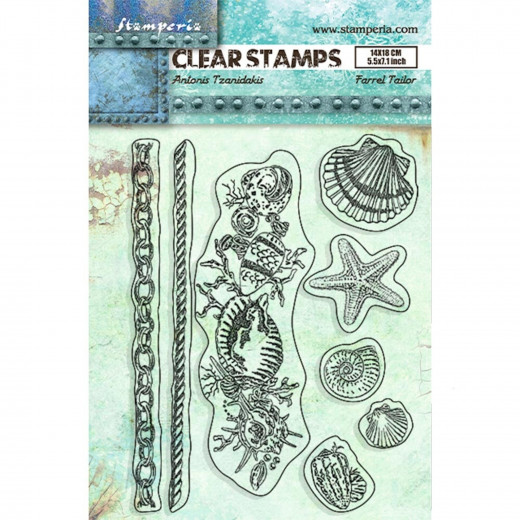 Stamperia Clear Stamps - Songs of the Sea - Shells