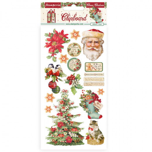 Stamperia Chipboard - Classic Christmas