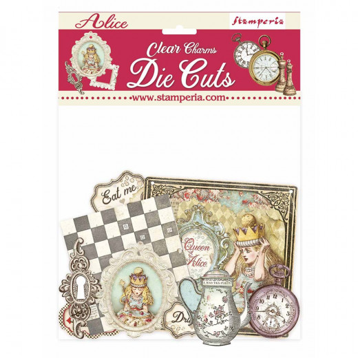 Stamperia Clear Die Cuts - Alice Charms