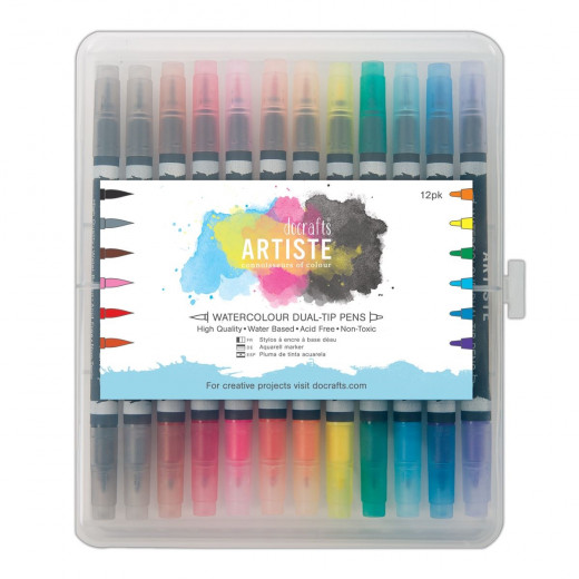 DoCrafts Artiste Watercolor Dual-Tip Brush Marker