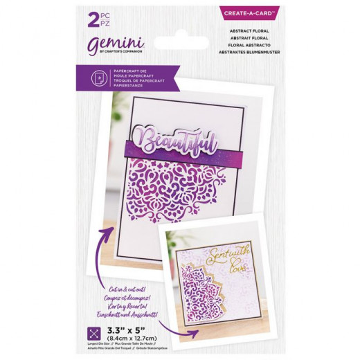 Gemini Create-a-Card - Abstract Floral