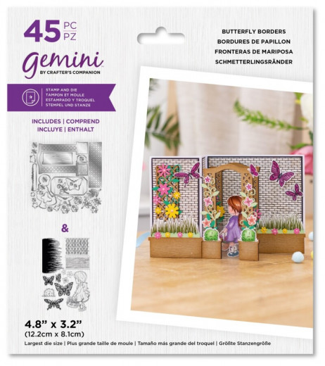 Gemini Clear Stamps and Die - Butterfly Borders