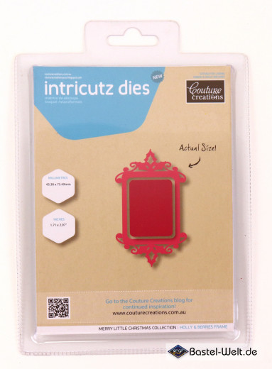 Intricutz Dies - Stanzform - Holly and Berries Frame