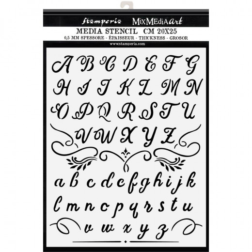 Stamperia Thick Stencil - Alphabet