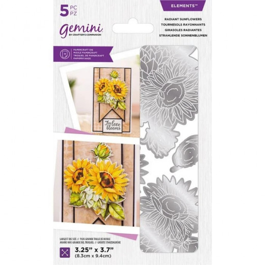 Gemini Elements Die - Radiant Sunflowers