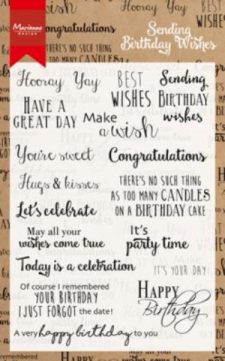 Clear Stamps - Birthday wishes (INT)