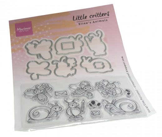 Clear Stamps and Cutting Die - Elines Animals - little critters