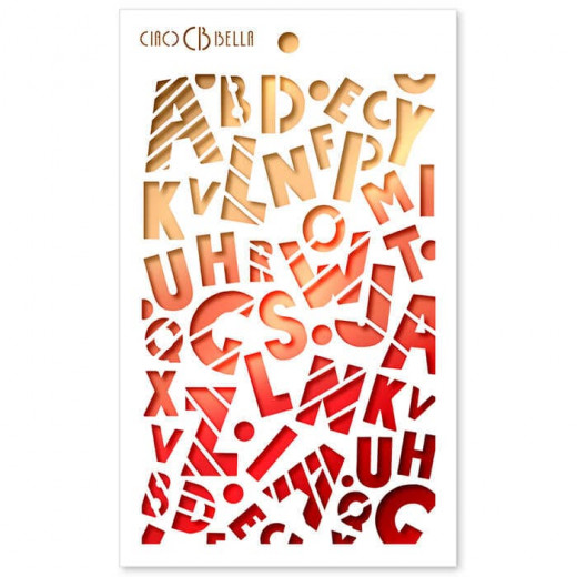 Ciao Bella Texture Stencil - Baby Alphabet