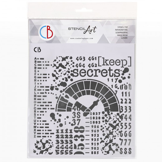 Texture Stencil 8x8 - Keep Secrets