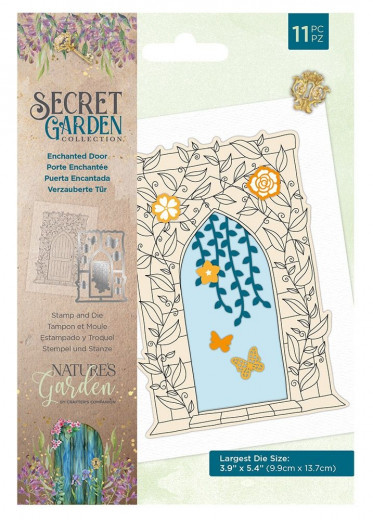 Clear Stamps and Die - Secret Garden Enchanted Door
