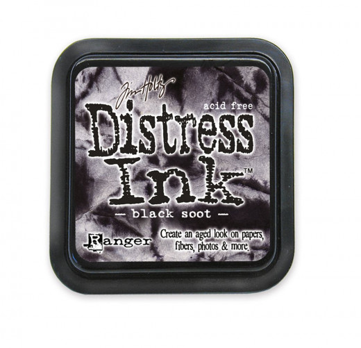 Distress Ink Kissen - Black Soot