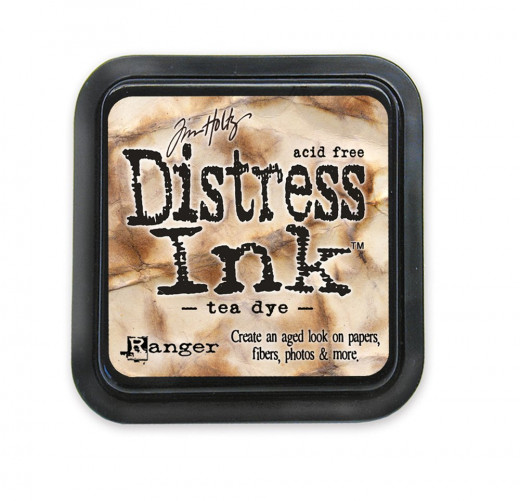 Distress Ink Kissen - Tea Dye