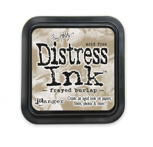 Distress Ink Kissen - Frayed Burlap
