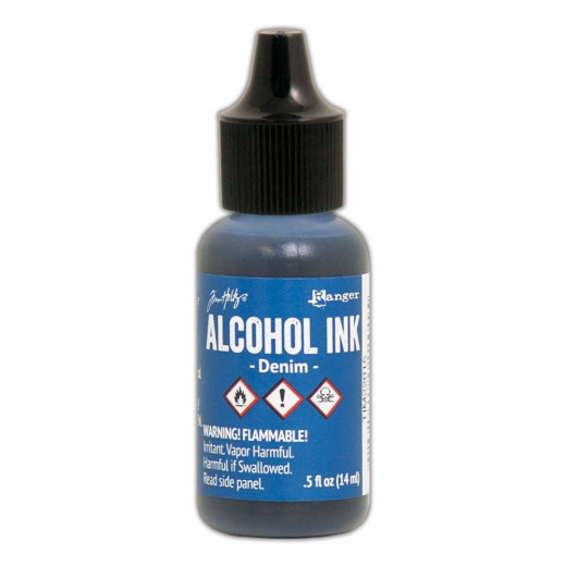 Alcohol Ink - Denim