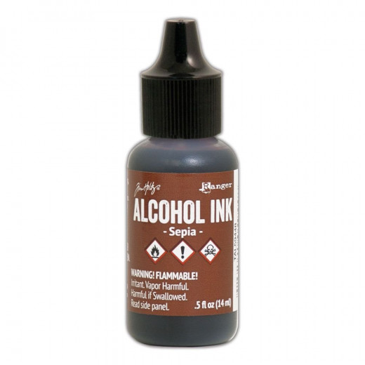 Alcohol Ink - Sepia