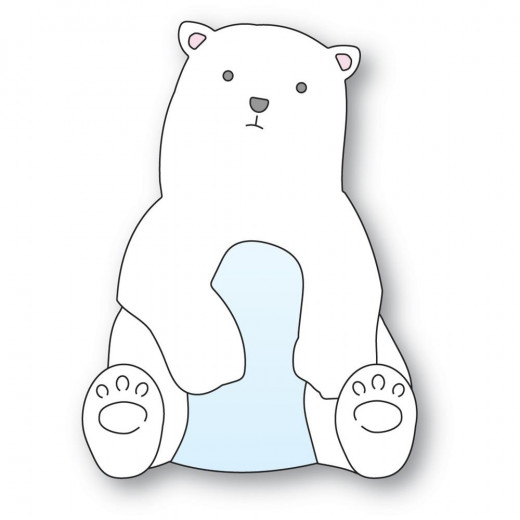 Memory Box Die - Layered Polar Bear