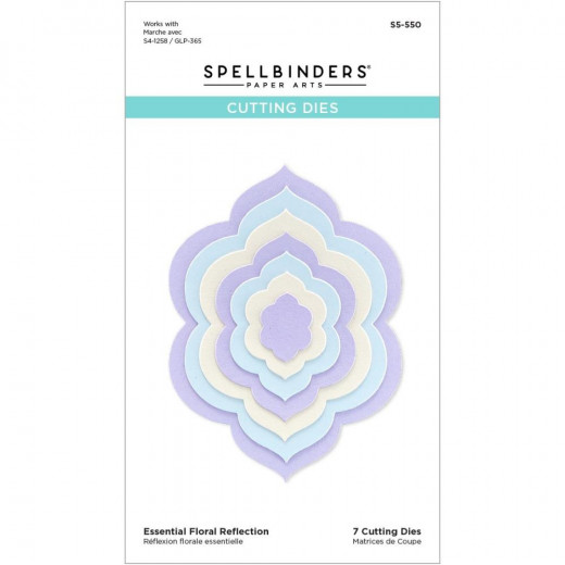 Spellbinders Etched Dies - Essential Floral Reflection