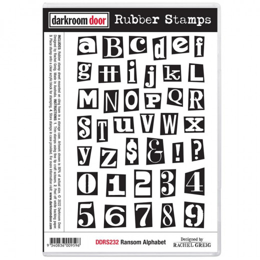 Darkroom Door Cling Stamps - Ransom Alphabet