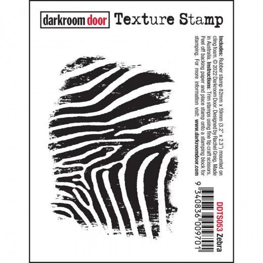 Darkroom Door Cling Stamps - Texture Zebra