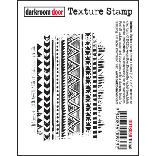 Darkroom Door Cling Stamps - Texture Tribal