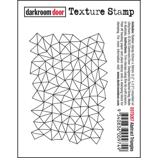 Darkroom Door Cling Stamps - Texture Abstract Triangles