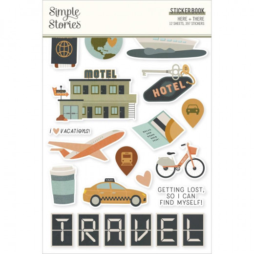 Simple Stories Sticker Book - Here & There