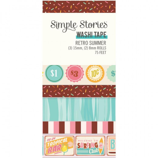 Simple Stories Washi Tape - Simple Stories Retro Summer