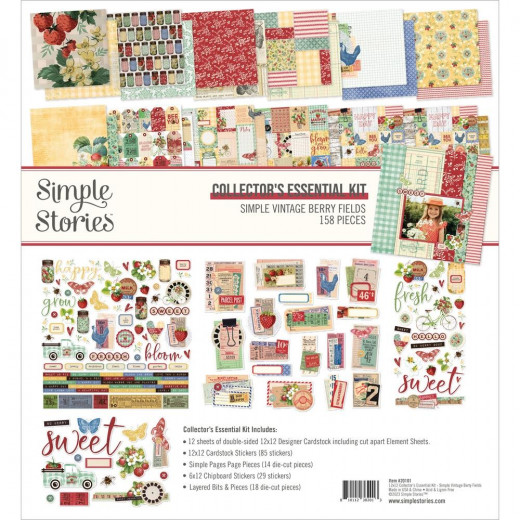 Simple Vintage Berry Fields - 12x12 Collectors Essential Kit